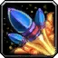 Large Blue Rocket